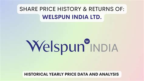 Aug 23, 2023 · Discover the Welspun India Stock Liveblog, your go-to destination for real-time updates and comprehensive analysis of a top-performing stock. Keep track of Welspun India's latest details, including: Last traded price 125.6, Market capitalization: 12147.61, Volume: 4519815, Price-to-earnings ratio 36.04, Earnings per share 3.48. Our liveblog offers a holistic view of Welspun India by examining ... 